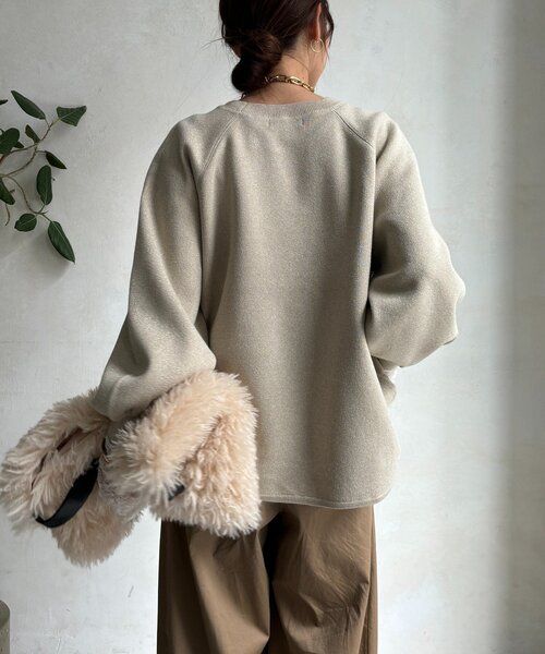 DOUDOU新品タグ付きニット DouDou（ドゥドゥ） ニット セーター ラメニットプルオーバー
