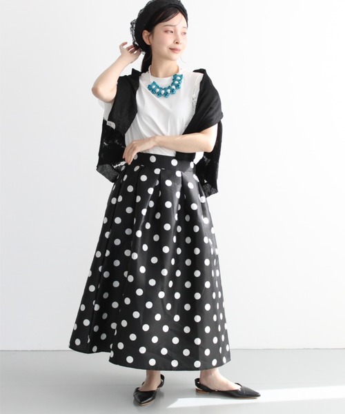 StyleSea（スタイルシー） スカート ドット柄フレアスカート