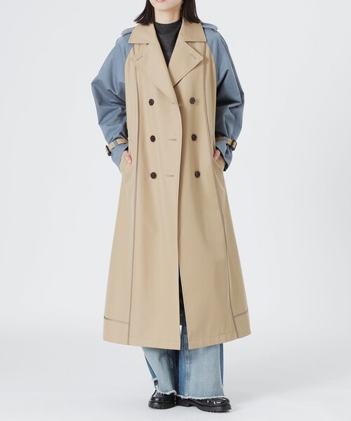 LOVELESS（ラブレス） トレンチコート コート ブロッキングトレンチ