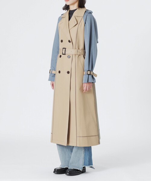 LOVELESS（ラブレス） トレンチコート コート ブロッキングトレンチ