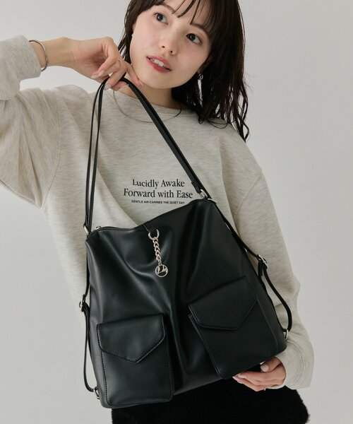 【@lily.s_y 企画】 lilyチャーム3wayBAG mystic（ミスティック） トートバッグ 「@lily.s_y 企画」lilyチャーム