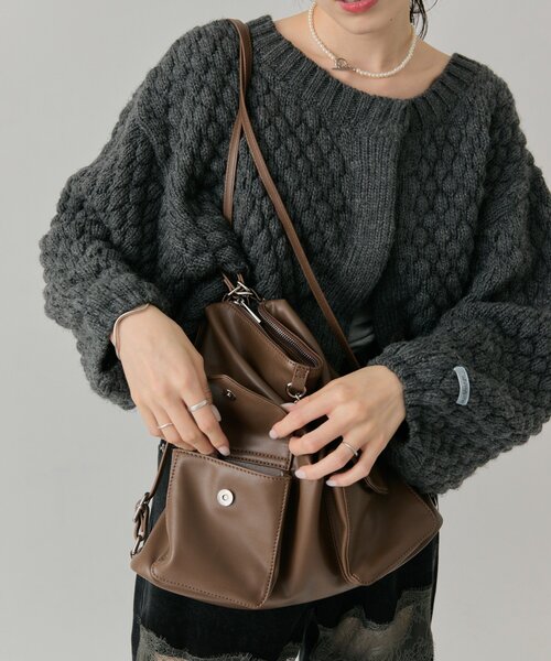 mystic（ミスティック） トートバッグ 「新色アイボリー/ピンク