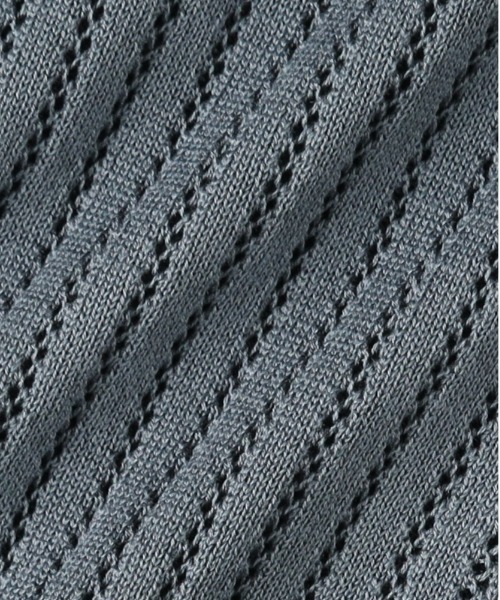 「BACK NUMBER」 半袖ニット L ターコイズブルー メンズ_画像9