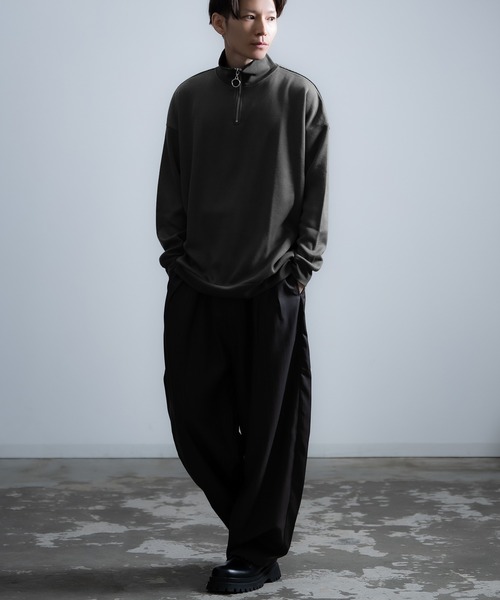 improves（インプローブス） セーター ニット ミラノリブ ハーフジップ