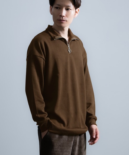 improves（インプローブス） セーター ニット ミラノリブ ハーフジップ