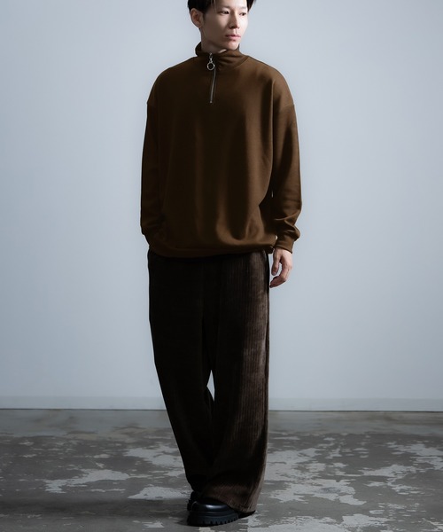 improves（インプローブス） セーター ニット ミラノリブ ハーフジップ