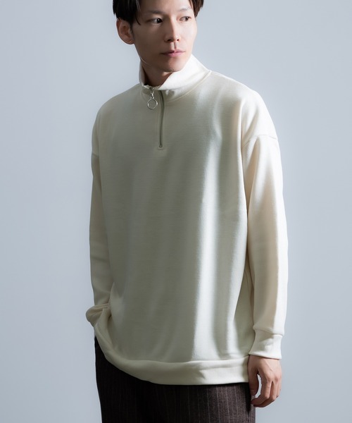 improves（インプローブス） セーター ニット ミラノリブ ハーフジップ