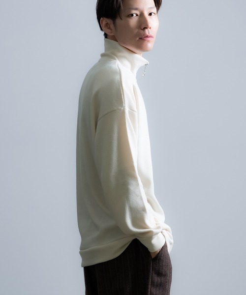 improves（インプローブス） セーター ニット ミラノリブ ハーフジップ