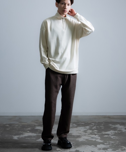 improves（インプローブス） セーター ニット ミラノリブ ハーフジップ