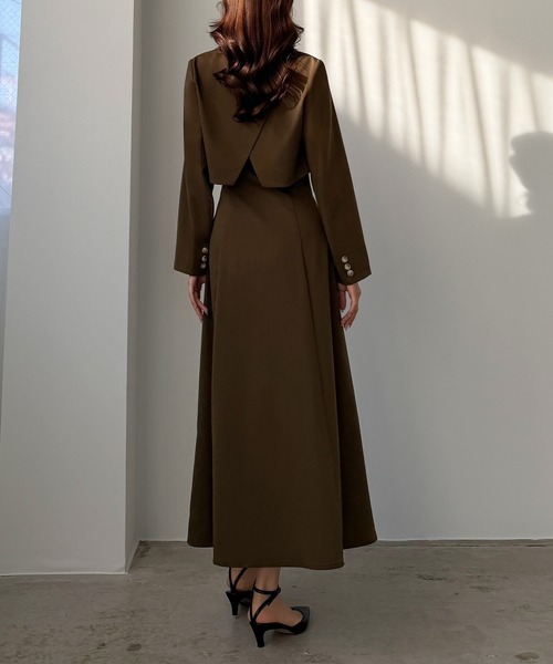 Louere（ルエレ） セットアップ バックスリットショートジャケットset