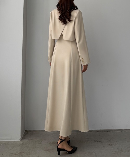 Louere（ルエレ） セットアップ バックスリットショートジャケットset