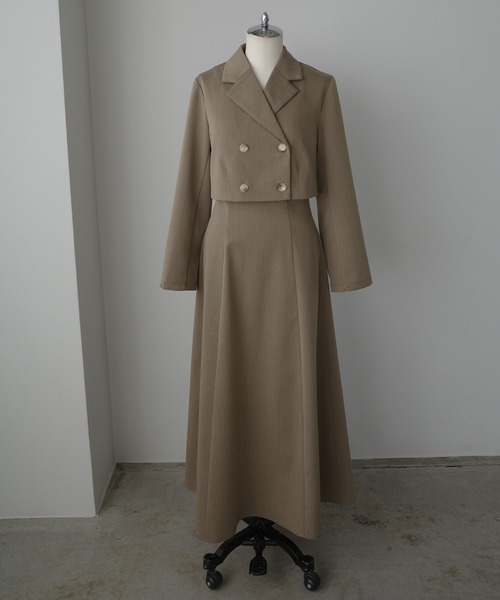 Louere（ルエレ） セットアップ バックスリットショートジャケットset