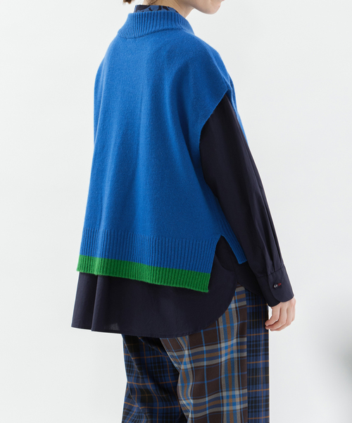 nop de nod（ノップドゥノッド） ベスト ジレ ラムズウールボトル