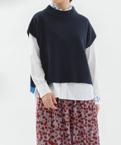 nop de nod（ノップドゥノッド） ベスト ジレ ラムズウールボトル