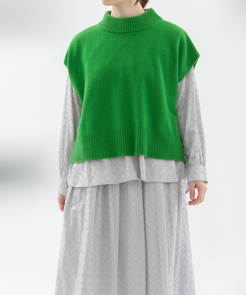 nop de nod（ノップドゥノッド） ベスト ジレ ラムズウールボトル