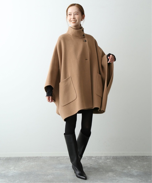 SLOBE IENA（スローブイエナ） ポンチョ FREE ネイビー レディース