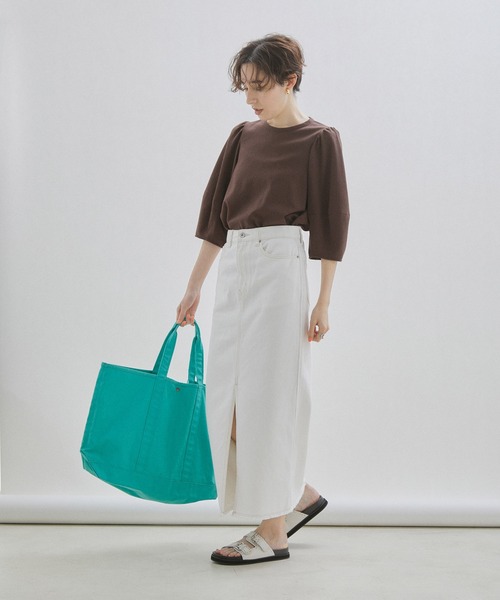 「SALON adam et rope'」 半袖ブラウス FREE ブラウン レディース_画像4