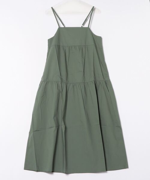 「PREFERIR」 キャミソールワンピース LARGE グリーン レディース_画像4