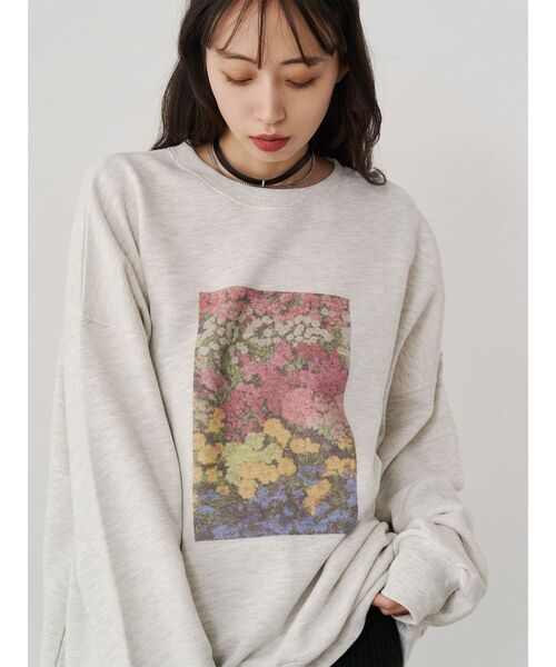 MURUA（ムルーア） トレーナー スウェット 「WEB限定」フラワールーズ