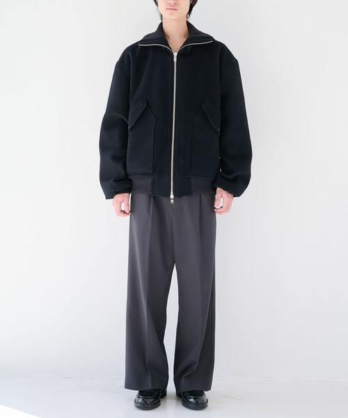 is-ness（イズネス） ブルゾン アウター 「is-ness/イズネス」WOOL ZIP
