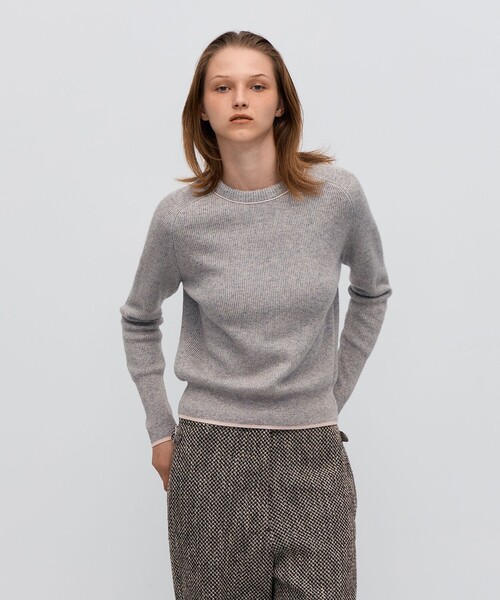 BACCA（バッカ） ニット セーター ラメウール ベーシックプルオーバー