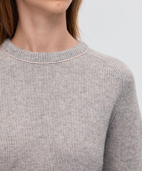 BACCA（バッカ） ニット セーター ラメウール ベーシックプルオーバー