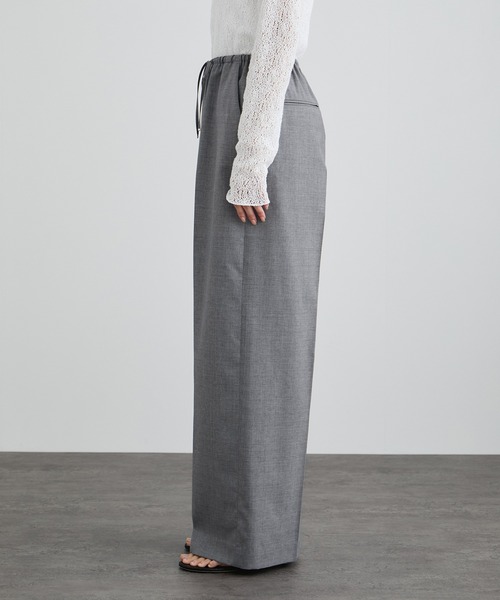パンツ ノンミュールジングウールパンツ レディースの画像