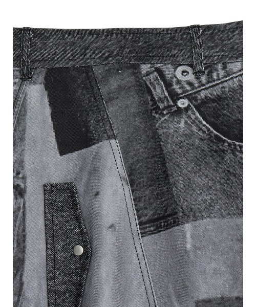 Ameri（アメリ） デニムスカート DENIM PATCHWORK PRINT SKIRT