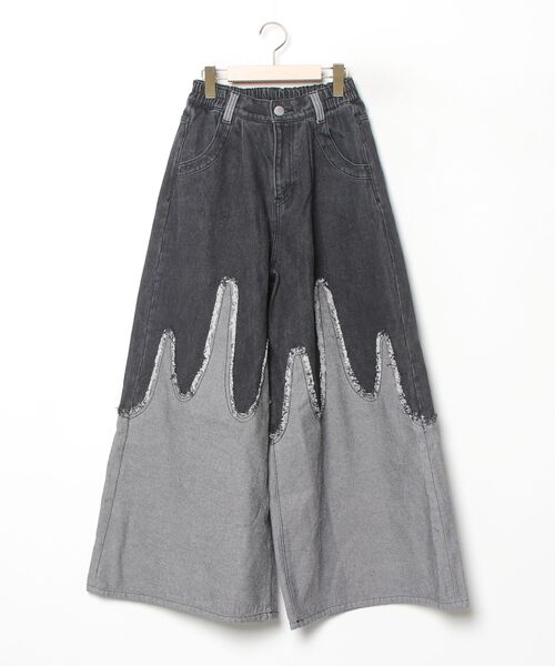新品　PAMEO POSE Cowboy Pants デニムパンツ　ブラック PAMEO POSE（パメオポーズ）の「Cowboy Pants（デニムパンツ）」 - WEAR