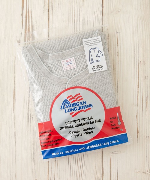 「JEMORGAN」 長袖Tシャツ LARGE アイボリー メンズ_画像8