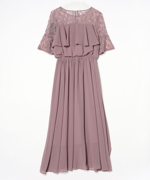 「DRESS PLUS」 半袖ワンピース M ラベンダー レディース_画像2