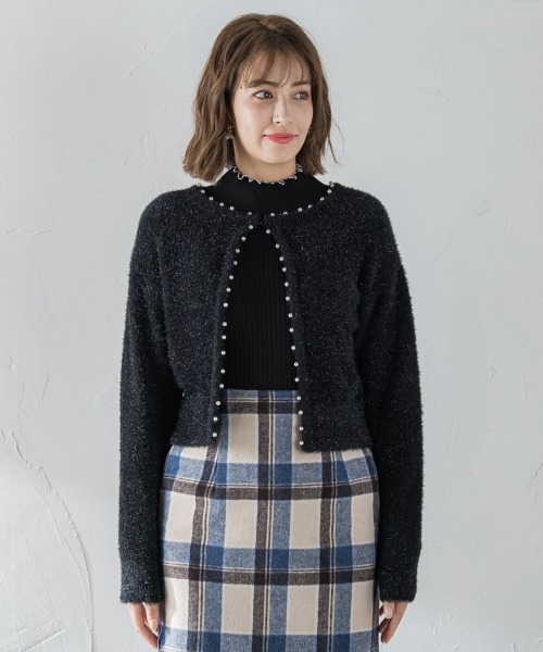 「ketty」 ニットカーディガン M ブラック レディース_画像2