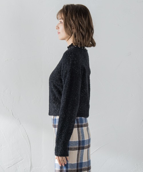 「ketty」 ニットカーディガン M ブラック レディース_画像3