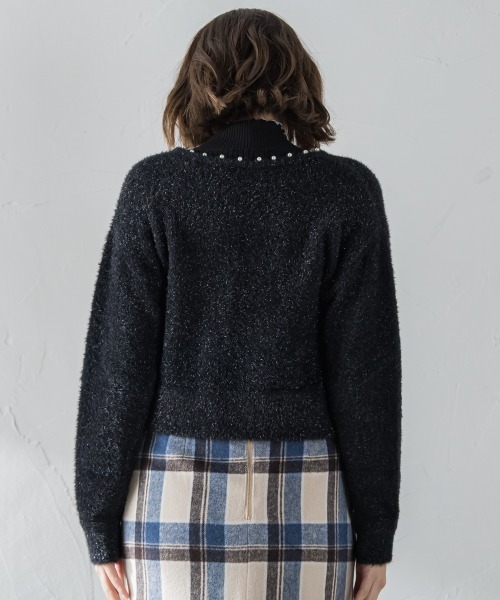 「ketty」 ニットカーディガン M ブラック レディース_画像4