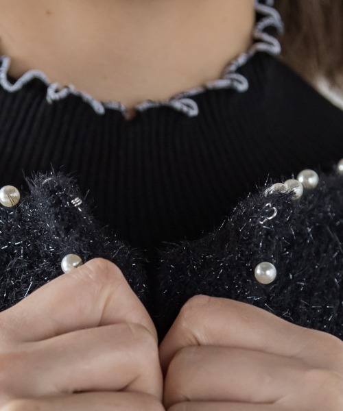 「ketty」 ニットカーディガン M ブラック レディース_画像6