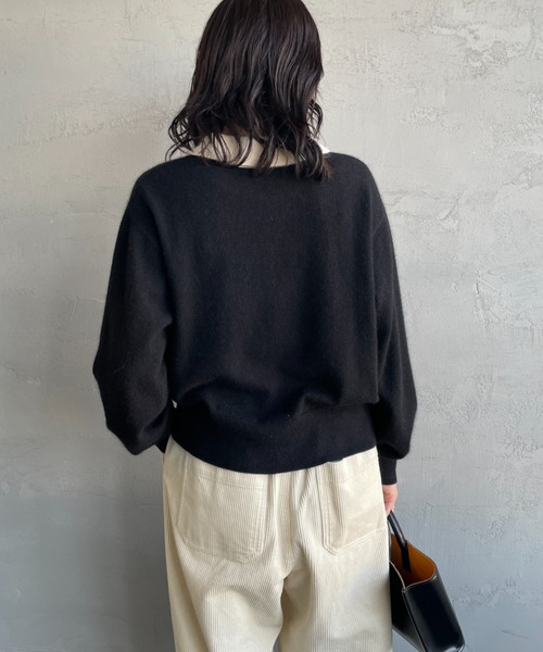 mizuiro-ind ウール混 コクーンワイド セーター ニット ブラック レディース ミズイロインド【中古】6-0118T♪ 楽天市場】ミズイロインド mizuiro ind クルーネック ワイド プル