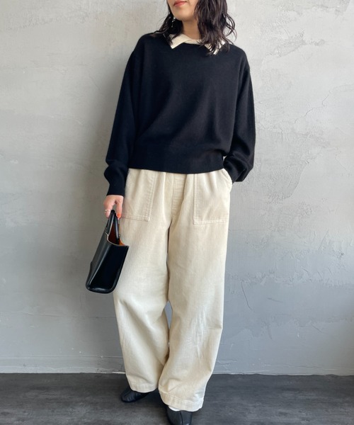 美品　mizuiro ind ミズイロインド　ニット　キャミ　トップス　毛　人気 mizuiro ind キャミソールベスト | mizuiro ind (Women