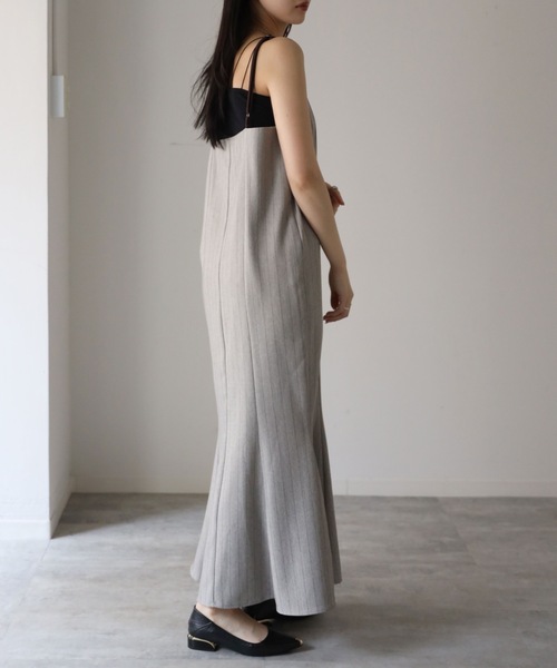 YENNA パーティードレス ワンピース 「ストライプマーメイドワンピース