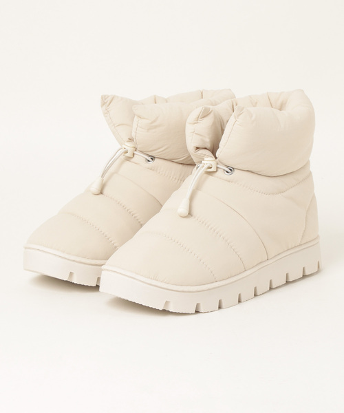 「LOWRYS FARM」 ショートブーツ MEDIUM アイボリー レディース_画像2