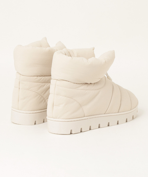 「LOWRYS FARM」 ショートブーツ MEDIUM アイボリー レディース_画像3