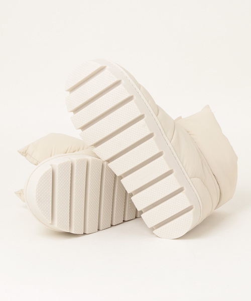 「LOWRYS FARM」 ショートブーツ MEDIUM アイボリー レディース_画像4