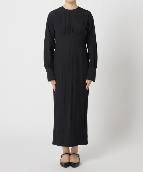 NOBLE（ノーブル） 長袖ワンピース 38 ネイビー レディース : ZOZOTOWN