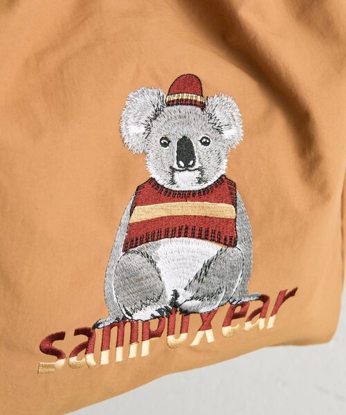 トートバッグ 「撥水/A4サイズ対応」sampo×earコラボ刺繍トートバッグ レディースの画像