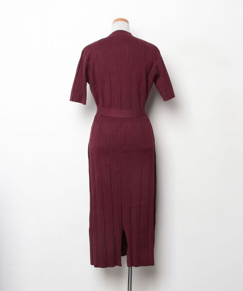 「TONAL」 ニットワンピース 38 レッド レディース_画像2