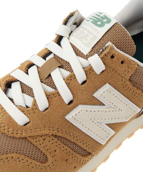 「EU，US NEW BALANCE」 ローカットスニーカー 24.5cm グリーン レディース_画像7