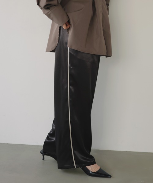 「LIAN」 スラックス FREE ブラウン レディース_画像4