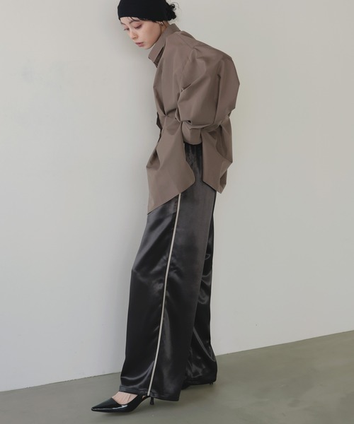 「LIAN」 スラックス FREE ブラウン レディース_画像6