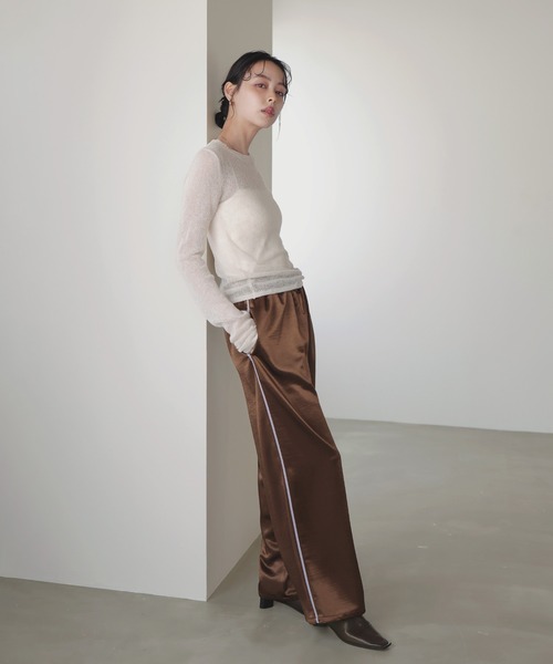 「LIAN」 スラックス FREE ブラウン レディース_画像8