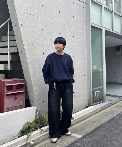 「MandO(Auntie Rosa)」 ペインターパンツ SMALL ベージュ メンズ_画像2