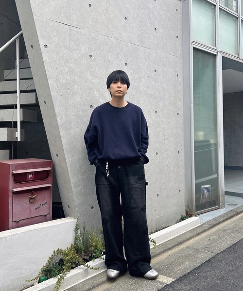 「MandO(Auntie Rosa)」 ペインターパンツ SMALL ベージュ メンズ_画像3